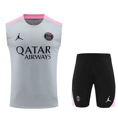Debardeur PSG 2024/25 Gris+Short Noir