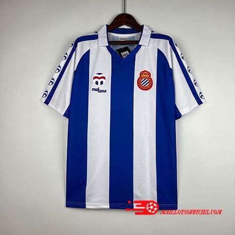 Maillot Rétro Espanyol Domicile 1984/1985 Bleu Blanc