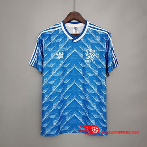 Maillot Rétro Pays-Bas Extérieur 1988 Bleu