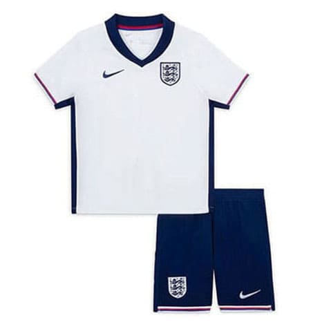 Maillot Angleterre Domicile 2024 Enfant Blanc Bleu