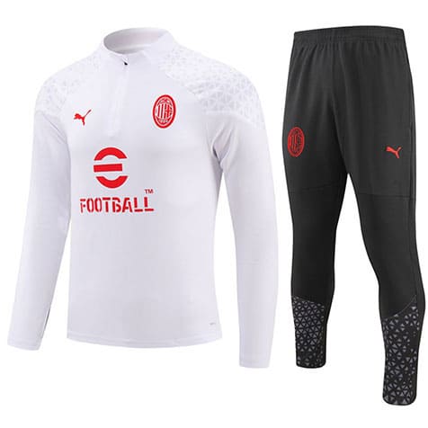 Training Top+Pantalon AC Milan 23/24 Blanc Noir