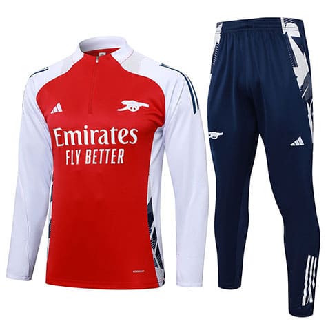 Training Top+Pantalon Arsenal 2024/2025 Rouge Blanc Bleu