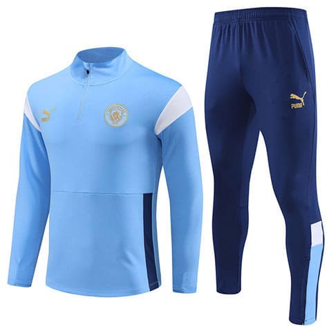 Training Top+Pantalon Manchester City 23 2024 Bleu
