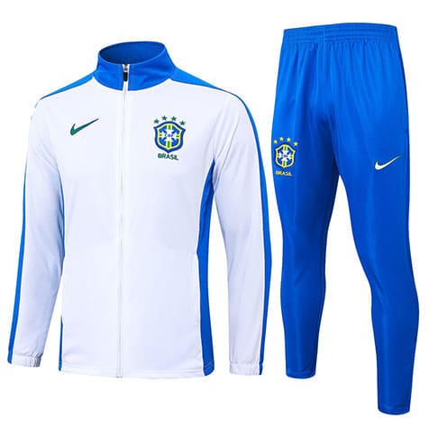 Veste+Pantalon Bresil 2024/2025 Blanc Bleu