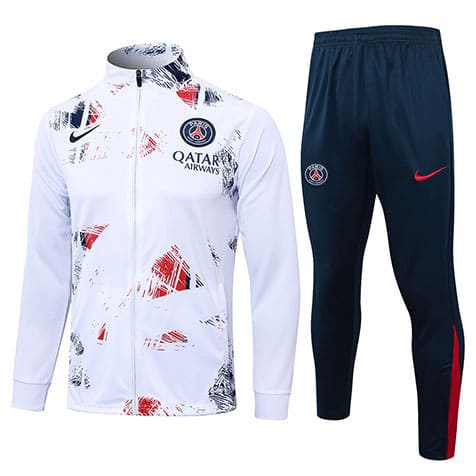 Veste+Pantalon PSG 2024/2025 Blanc Bleu